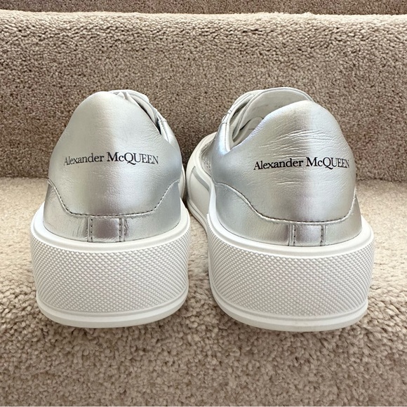 New! Alexander McQueen Men's Plimsoll Leather Sneakers Size EU 42, US 9 - Picture 7 of 10